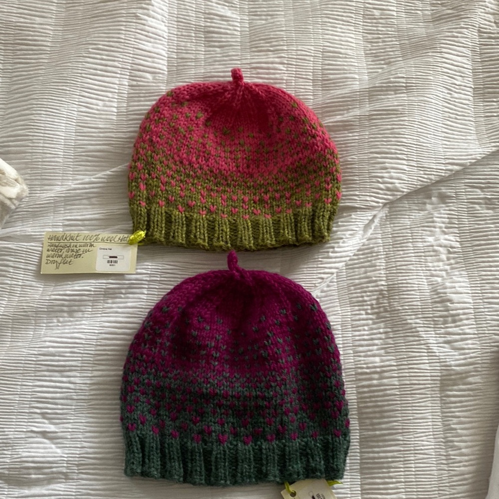 Kids hats hand knit